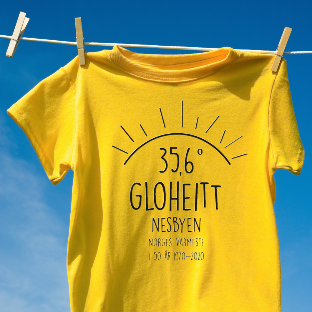 Gloheitt t-skjorte - Varmest i 50 år